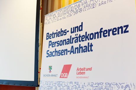 Rückwand der Betriebs- und Personalrätekonferenz 2025