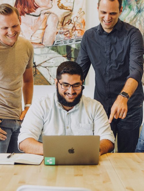 Ein Team bei der Arbeit