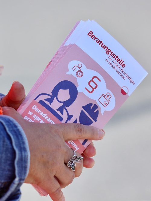 Ein Flyer der Beratungsstellen