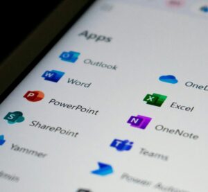 Menüauswahl von Microsoft 365