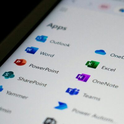 Menüauswahl von Microsoft 365