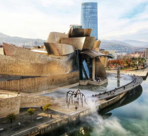 Blick auf das Guggenheim Museum in Bilbao