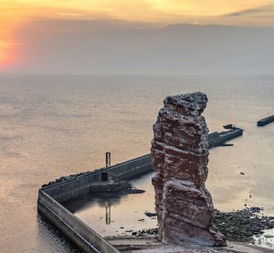 Blick auf die Bucht von Helgoland