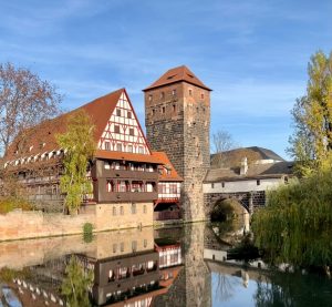 Blick auf den mittelalterlichen Kern von Nürnberg