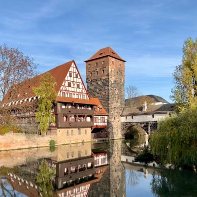 Blick auf den mittelalterlichen Kern von Nürnberg