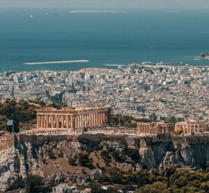 Blick auf die Akropolis