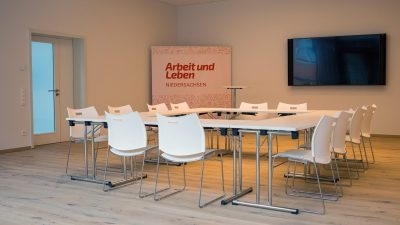 Ansicht des Saals im Bildungszentrum Arndtstraße 20