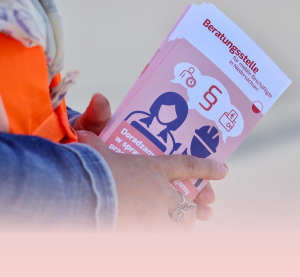 Flyer der Beratungsstelle für mobile Beschäftigte