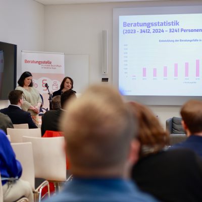 Teaserbild der Fachtagung Beratungsstellen für mobile Beschäftigte